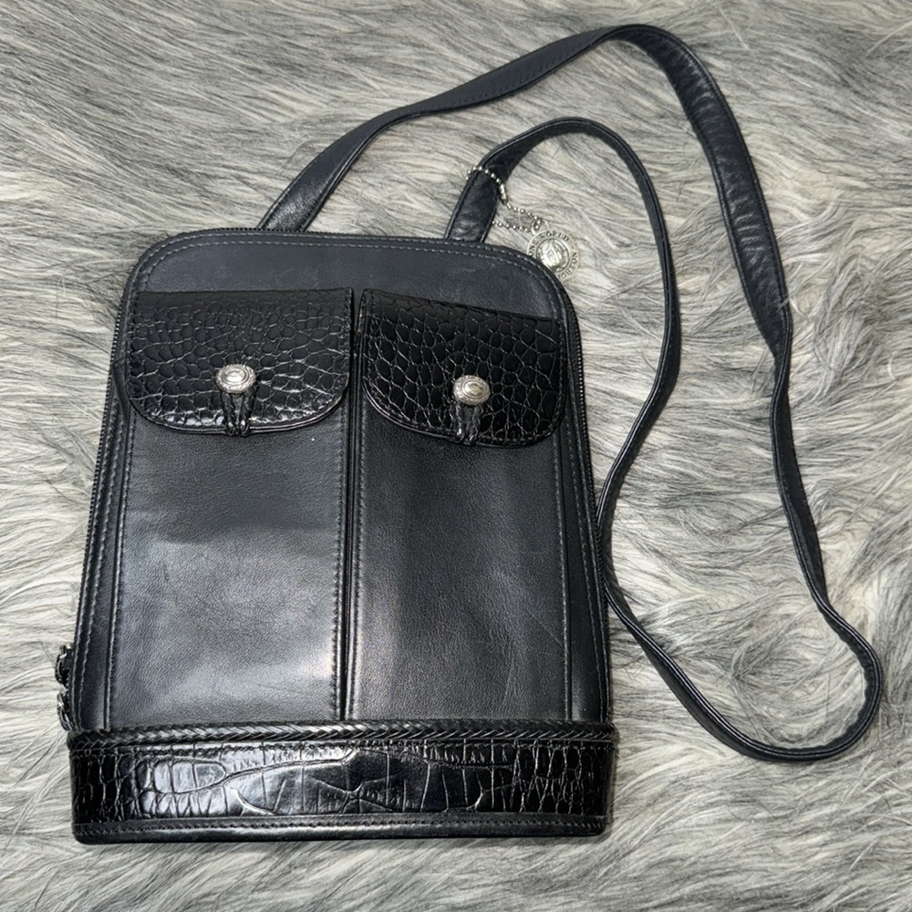 One World By Brighton Black Leather Purse